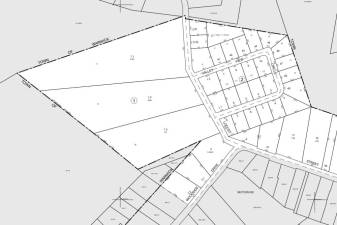 The general location planned for the Village View Estates subdivision, per county tax map records.