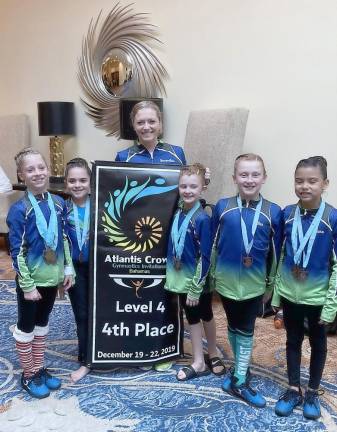 The Level 4 gymnasts from Orange County Sports Club.
