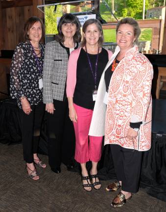The power of many purses Provided photo Girls’ Night Out Event Co-Chairs Terry Quint (left) and Barbara Sullivan (right) flank Mary P. Leahy, MD, CEO of Bon Secours Charity Health System and Patricia Pollio, MD, OB/GYN at Advanced Physician Services in Goshen and Suffern. The event raised more than $30,000 to benefit women’s health services at St. Anthony Community Hospital.