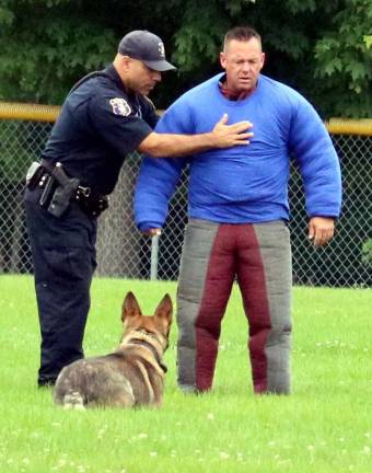 Warwick Police hosts K-9 certification trials Then the dog remains on watchful guard while the suspect is searched.