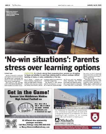 Molly Colgan’s story on the stress of remote learning, was one of the finalists that helped win first place in education coverage by the New York Press Association.