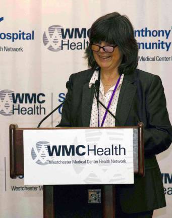 Girls’ Night Out raises nearly $30,000 to benefit women’s health services at St. Anthony Community Hospital Dr. Mary Leahy, CEO of Bon Secours Charity Health System.