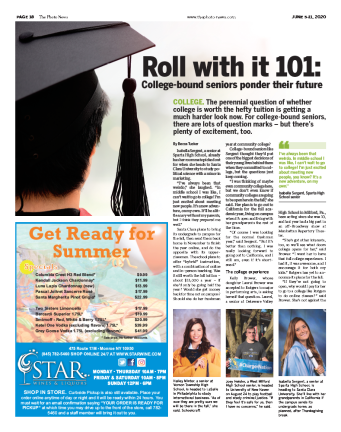 Straus Newspapers recognized for excellence in reporting and design Becca Tucker’s story on college-bound seniors, which helped win first place in education coverage by the New York Press Association last Thursday.