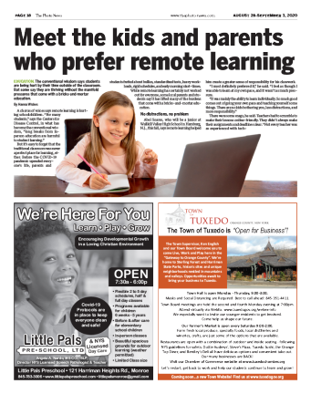 Straus Newspapers recognized for excellence in reporting and design Hanna Wickes’ story on the students that prefer remote learning, which helped win first place in education coverage by the New York Press Association.