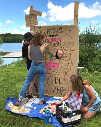 Battle Candle Festival at Wickham Lake attracts 33 area bands Photo by Melissa Shaw-SmitCreating one of the interactive moments at the Battle Candle Music Festival at Wickham Lake Park.