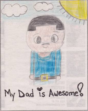 Draw Your Dad Submitted by Yvonne Diaz of Florida.