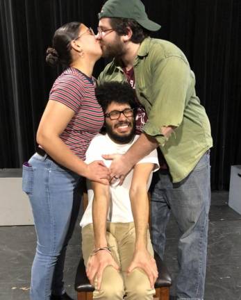 L-R: Performers Jewel Sanchez, David Rosario, and Ian Miller.