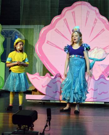 Little Mermaid, Jr.' takes the stage this weekend at WVHS Theatre Shown are Ariel (the heroine of the play) and Flounder (her best friend).