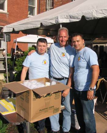 Grappa Ristorante's outdoor barbeque raises nearly $5,000 for Backpack Snack Attack Backpack Snack Attack volunteer Len Singer (center) with Grappa partners Nick Ahmetaj (left) and Tony Sylaj at the Grappa barbeque on May 19 that raised nearly $5,000 for Backpack Snack Attack..