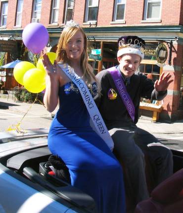 Homecoming 2012 Photo by Roger Gavan Homecoming Queen Kristen Geary and King Dan Walsh.