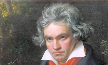 The New York Philharmonic will play Beethoven’s Septet, a rich combination of strings and wind instruments and one of the mainstays of the chamber music repertoire, o Sunday afternoon, May 23, at the Hudson Sports Complex, the multi-sports facility located in Wickham Woods. This image of Ludwig Von Beethoven is from Wikepedia.org.