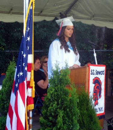Hats off to the S.S. Seward Institute’s Class of 2013 Class of 2013 President Sara Cannillo welcomed the guests and invited everyone to stand for the Pledge of Allegiance and the National Anthem.