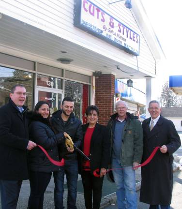 Salon Marwan celebrates grand opening in Greenwood Lake Photo by Roger Gavan From left, Greenwood Lake Mayor Jesse Dwyer, owners Jamie Hannoushe and her partner Charlie Bechara, Sherry Bukovcan, president of the Warwick Valley Chamber of Commerce, Kevin Kelly, treasurer of the Greenwood Lake Chamber of Commerce and Michael Johndrow, executive director of the Warwick Valley Chamber of Commerce.
