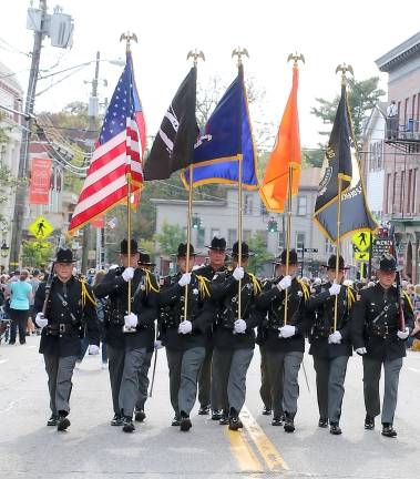 150 years in the making The parade was led by The Warwick Valley Police Dept. and the Orange County Sheriffs Office Color Guard.
