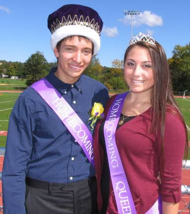 Homecoming Day events precede a Wildcat victory over the Kingston Tigers This yearþÄôs King and Queen were A.J. Arias and Marilyn Lasalandra.
