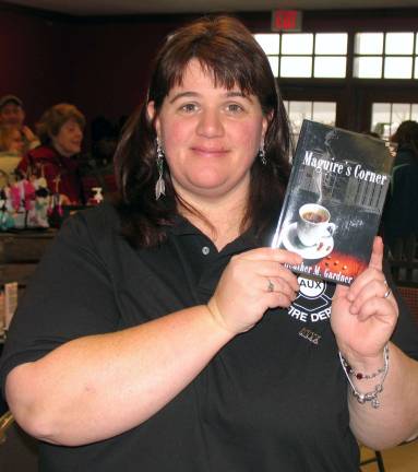 Warwick Fire Department Auxiliary president authors new novel Photo by Roger Gavan Heather Gardner, president of the Auxiliary, is also an accomplished author, and recently introduced her latest romantic suspense novel, "Maguire's Corner."