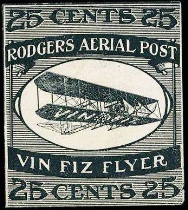 Historic marker commemorates first transcontinental flight in 1911 The Vin Fiz Fyler was an early Wright Brothers Model EX pusher biplane that in 1911 because the first aircrafts to fly across the continental United States. It took 49 days for pilot Cal Rogers to fly from Sheepshead Bay in New York to Pasadena in California.
