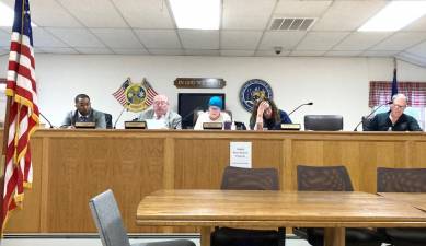 The new Greenwood Lake Village Board after former Mayor Matthew Buckley resigned.