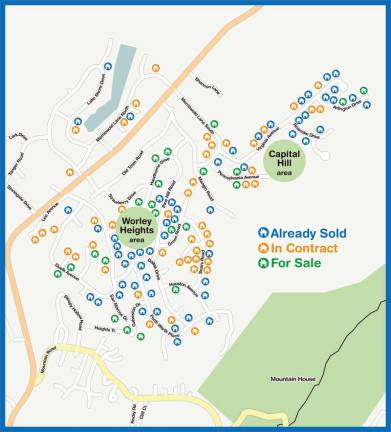 This map was part of an advertisement for HFA Realty Group that was recently published in KJ newspapers and distributed to KJ residents, promoting home sales in the Village of South Blooming Grove.