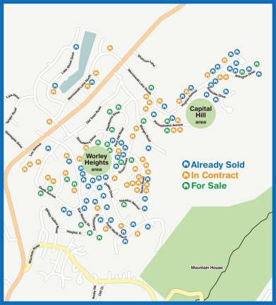 The KJ overflow This map was part of an advertisement for HFA Realty Group that was recently published in KJ newspapers and distributed to KJ residents, promoting home sales in the Village of South Blooming Grove.