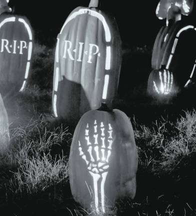 Halloween frights and fun A scary and not so-scary handbook to some Halloween events The Skeleton Emergence at the Great Jack O’ Lantern Blaze