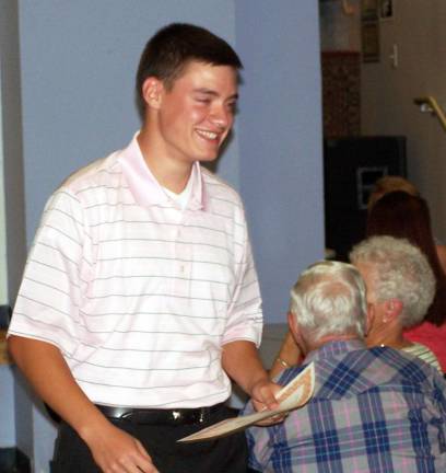 Michael Kamrowski awarded the first Black Dirt Feast scholarship Photo by Peter Hall Michael Kamrowski was awarded the first Black Dirt Feast Scholarship during Senior Recognition Night held at S. S. Seward High School in Florida.