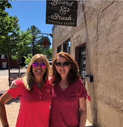 Warwick business to hold grand opening Oct. 20 Provided photo Board & Brush Creative Studio in Warwick will open Saturday, Oct. 20. Pictured here are owners Theresa Episcopio, left, and Christine Russell.