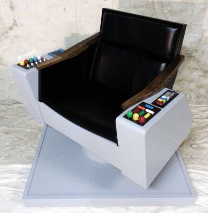 There is a chair for everyone þÄúBeam me up, Scotty:þÄù Warwick Valley High School art teacher Rocco MannoþÄôs contribution to the chair auction during the districtþÄôs art show Friday evening, May 2, will be Captain James Tiberius KirkþÄôs command chair on the Starship Enterprise.