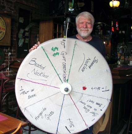 Warwick restaurant owners appear on The Price is Right TV show To celebrate the airing of the show, Yesterdays threw a Price is Right party from 11 a.m. to 9 p.m. for its customers and, like one of the features of the TV show, offered a free wheel spin for a variety of prizes ranging from beverages to gift certificates. Owner John Christison poses with Yesterdays' wheel.