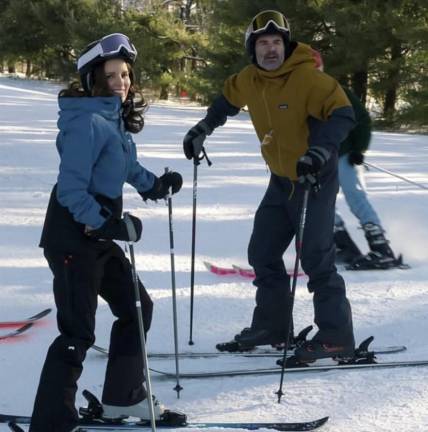Mount Peter Goes Hollywood Tina Fey and Will Forte on the slopes.