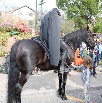 There was a surprise visit by the Headless Horseman, aka Lee Dillon, from Corinthian Equestrian Center.
