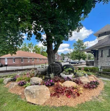 Three fountains for Railroad Green