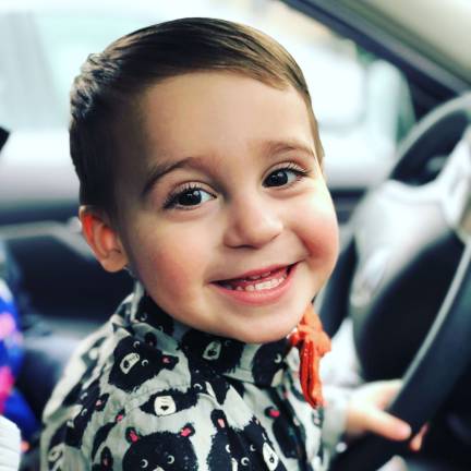 One Lucky Leprechaun Handsome little guy. JC is rambunctious almost 2 year old. He loves to run, play with his cars and chase his pup Zoey! Photo courtesy of Ariana.