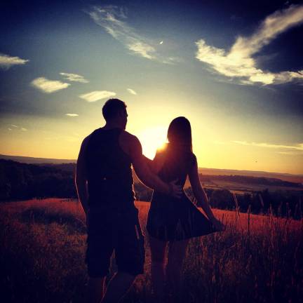 Love is in the air Sam and Frankie of Florida, N.Y. "Finding something good, without looking for it."