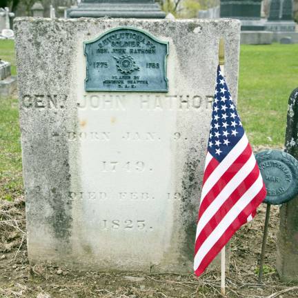 A time to remember and to honor The grave stone of General John Hathorn.