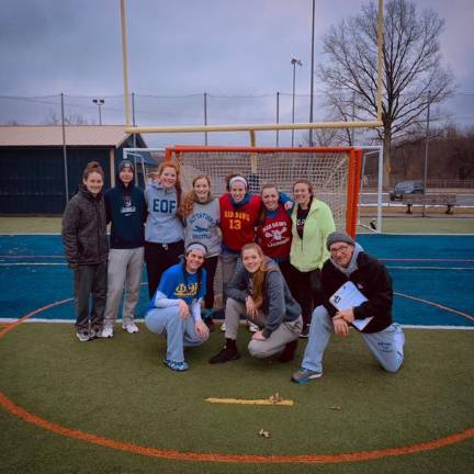 Harry Shortway (right) coached the first women’s lacrosse team at Sussex County Community College before the season was cut short by COVID. He’s been keeping busy, but the former police officer and mayor of Vernon cannot find a job. Photo provided