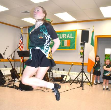 Saoirse Trazino from Greenwood Lake dances during the event.