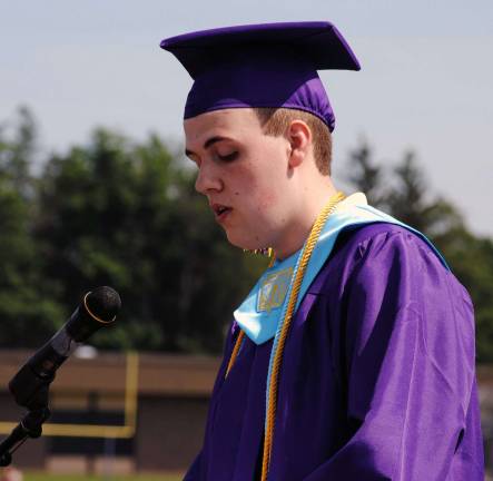 Warwick Valley Class of 2014 Salutatorian Nicholas Ruggeri.