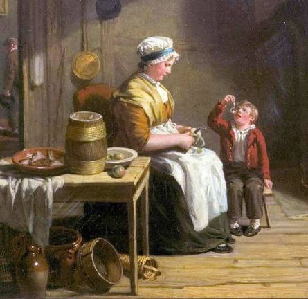 'Colonial Comforts' project call for foodies Section of "A Country Kitchen" by William Collins, courtesy of the Victoria & Albert Museum.
