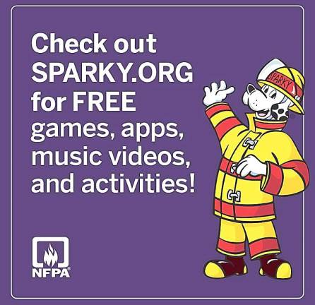 Warwick Fire Department weekly report for Aug. 24-31 Go to the sparkyschoolhouse.org and in this fun and original free app, children are shown by Sparky the Fire Dog himself what a smoke alarm looks like. They will learn the sound a smoke alarm makes, and what to do when they hear that sound. The app, designed for children ages three to five, combines a fun matching game with learning about smoke alarms.