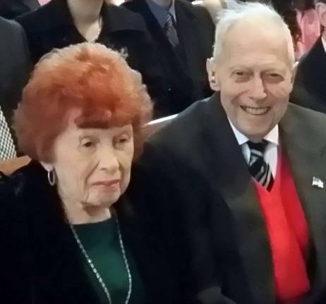 Warwick parents attend their son's installation as new Bishop of Albany Warwick residents Elaine and Edward Scharfenberger watch their son installed as the Bishop of the Diocese of Albany.