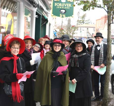 Home for the Holidays launched Sunday, Nov. 19 To get everyone in the holiday spirit the Warwick Valley Chorale strolled along Main St. and Railroad Avenue, stopping at many of the shops and restaurants, singing Christmas carols and even a traditional Hanukkah children’s song, "I have a little Dreidle."
