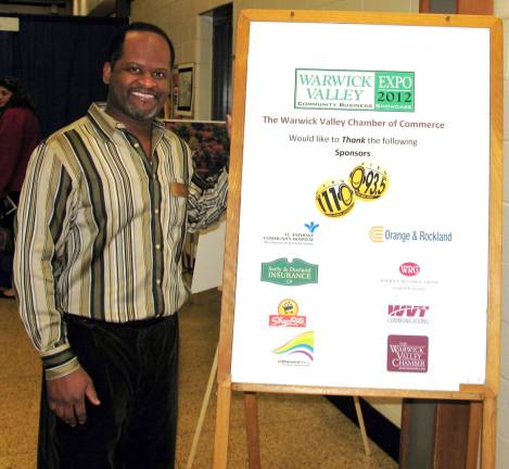 Fifth Annual Warwick Valley EXPO welcomes 1,400 visitors Cedric Glasper, president of the Warwick Valley Chamber of Commerce, was on hand to welcome visitors to EXPO 2012.