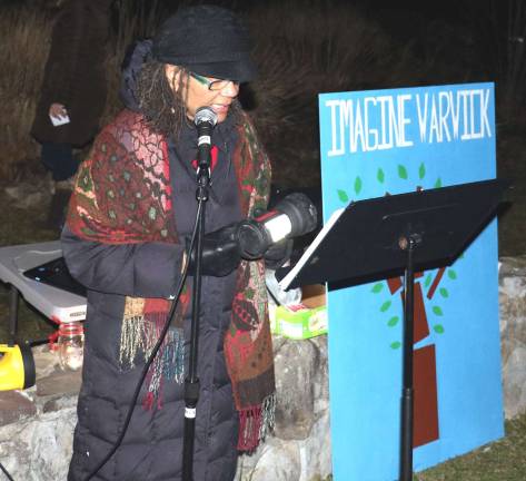 Community connections Retired Sanfordville teacher Beverly Braxton read “I want to write something so simply” by Mary Oliver.