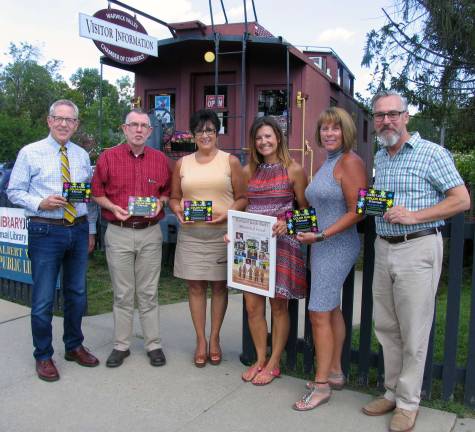 Richard Jacob Rudy Memorial Fund sponsors 5K run for cancer victims Photo by Roger Gavan On Sept. 14, Town of Warwick Supervisor Michael Sweeton, Mayor Michael Newhard and members of the Warwick Valley Chamber of Commerce joined Katie Rudy-Tomczak, president of the RJR Memorial Fund, to promote the Oct. 15 Colors 4 a Cure 5K Color Run & Walk. From left, Michael Johndrow, the chamber's executive director; Supervisor Sweeton; past chamber president Sherry Bukovcan; Katie Rudy-Tomczak, president of the RJR Memorial Fund; chamber President Mechelle Casciotta; and Mayor Newhard.