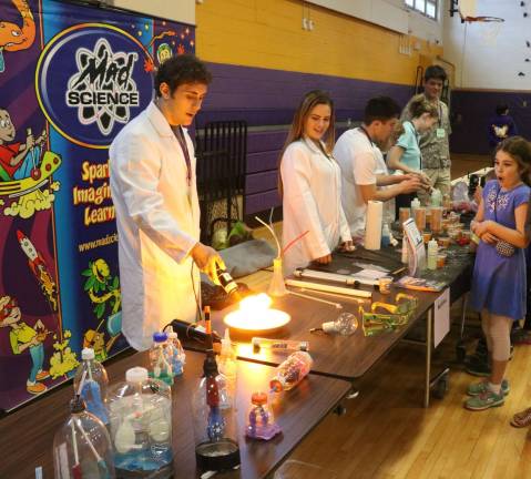 Warwick Valley School District hosts STEAM Fair Mad Science of the Mid-Hudson educators offered spectacular demonstrations.