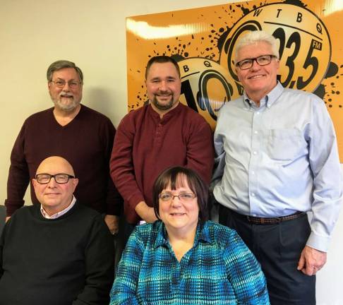 WTBQ helps spread the word about the Friendly Visitor Program Photo provided by Jean Corbi Ciappa A WTBQ broadcast on Thursday, Feb. 15, was an information forum on Warwick's Friendly Visitor Program. Participants included County Legislators John Vero, Paul Ruszkiewicz and Barry Cheney, together with Friendly Visitor Program Board Chairperson Vince Copello and FVP Coordinator Marie Luca.