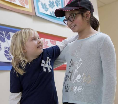 Superintendent’s spotlight Provided photoKindergartner Sarah Bailey and her Reading Buddy, third-grader Isabella Costanza. Both are students at Park Avenue Elementary School.