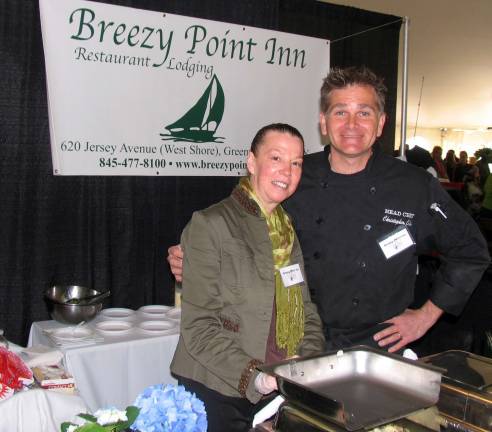 St. Stephen’s ninth annual Taste of the Town a record success The first-place winner for Fine Dining was the Breezy Point Inn in Greenwood Lake. From left Manager Miriam Rosenberg and Chef Chris Colin.