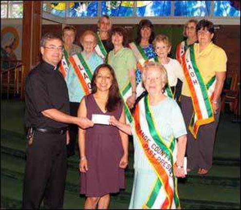 Ladies Ancient Order of Hibernians donate bake sale proceeds to Mothers' Cupboard Ladies Ancient Order of Hibernians donate bake sale proceeds to Mothers' Cupboard